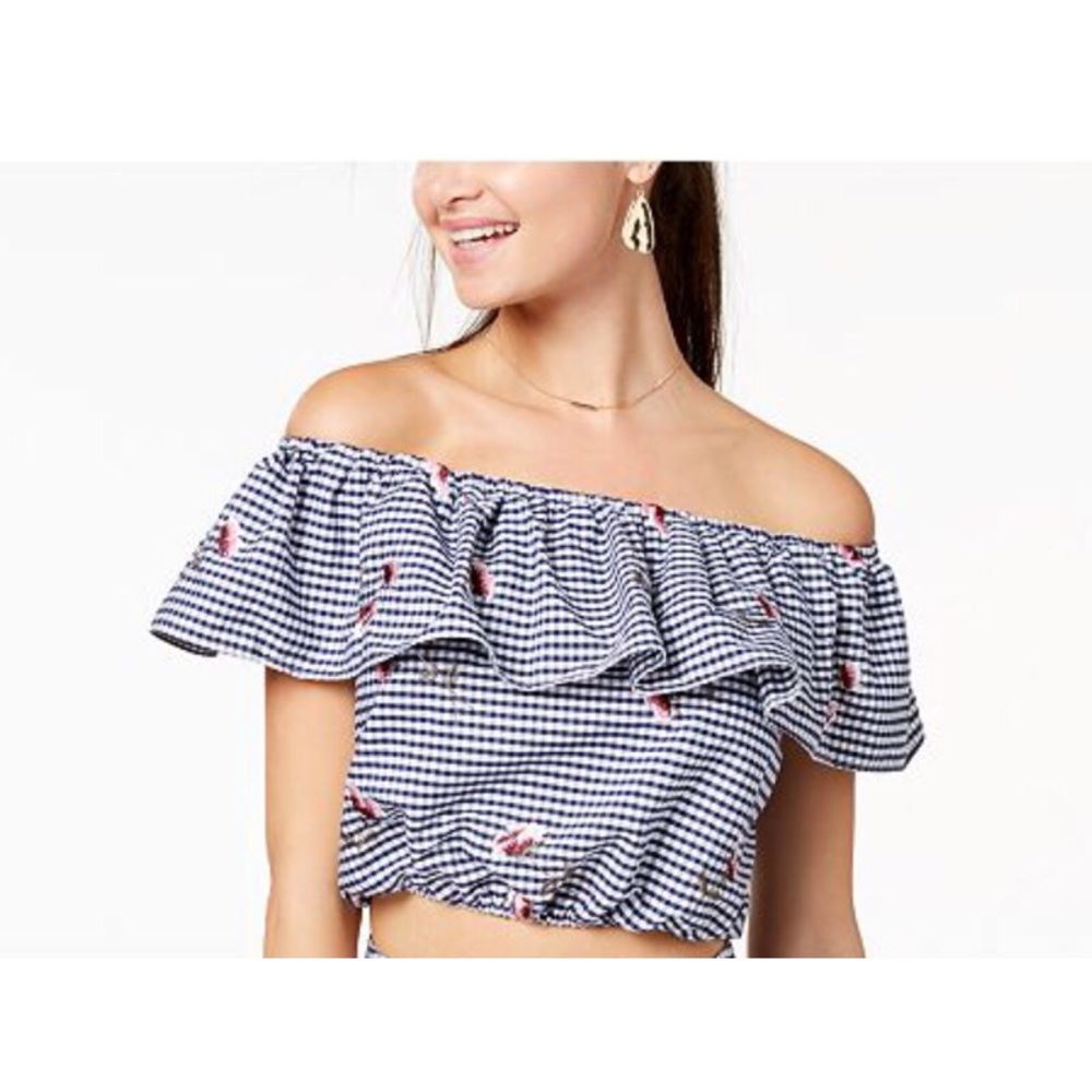 Brand new with tags off shoulder top - Picture 2 of 4